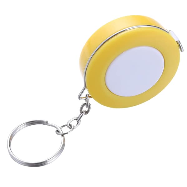Blød gul målebånd til syning til kropsmåling 150 cm mini