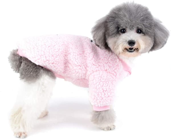 Kjæledyrklær Vinter Varm Fleecejakke for Liten Hund Fleece Pullover