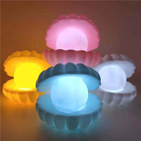 Shell Pearl Sänglampa Nattlampa Sovrum Ljus Clamshell