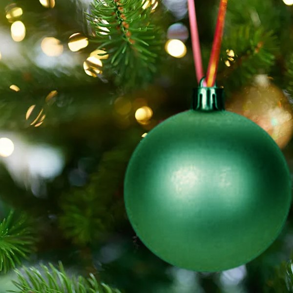 30 Pcs Christmas Ball Ornaments 6cm Shatterproof Christmas Tree