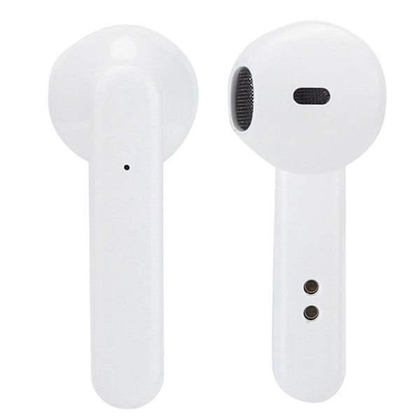 Portabelt Bluetooth 5.0 Headset True Wireless med LED Digital Display Stereo Hörlurar Vit