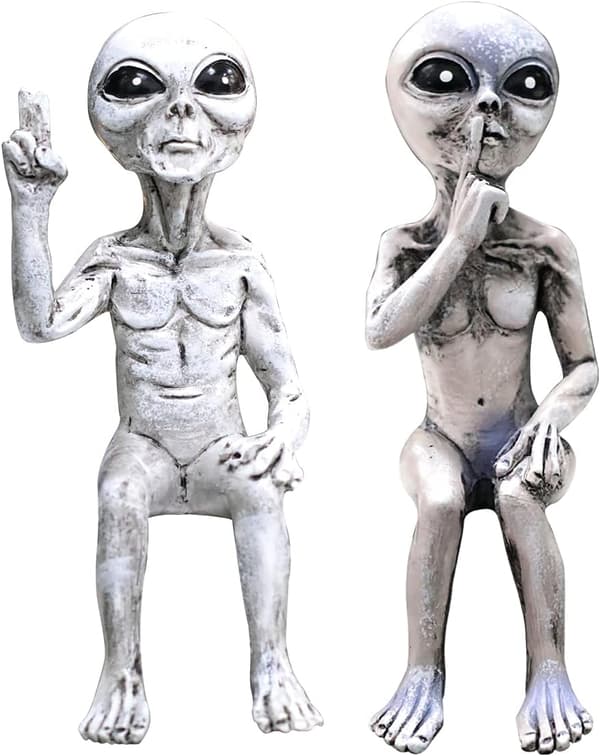Alien Statue, Rumstatue til Haven, Alien Figur