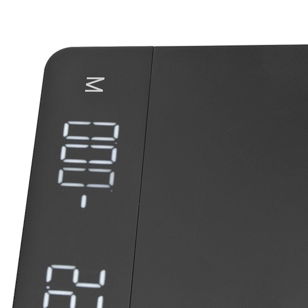 Digital köksvåg med timer, uppladdningsbar kaffevåg för espresso och pour over-bryggning, högprecisionssensor, rostfritt stål, knockbox ingår