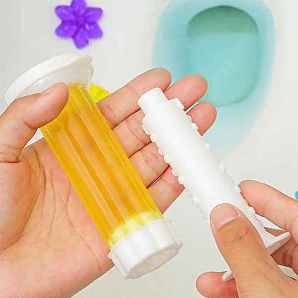 6 stk toalettrensgel, blomsterduft, deodoriserende gel