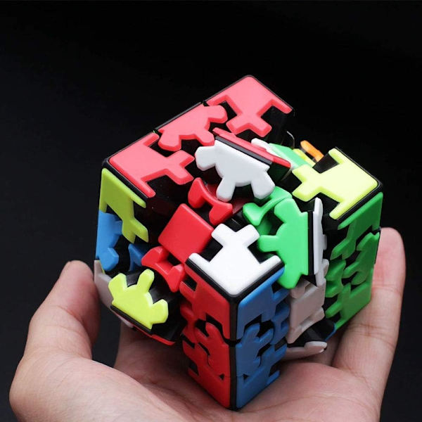 Gear Cube 3x3 Puzzle Kungfu Cube 3D Puzzle 3x3x3 Cube Puzzle Smoo