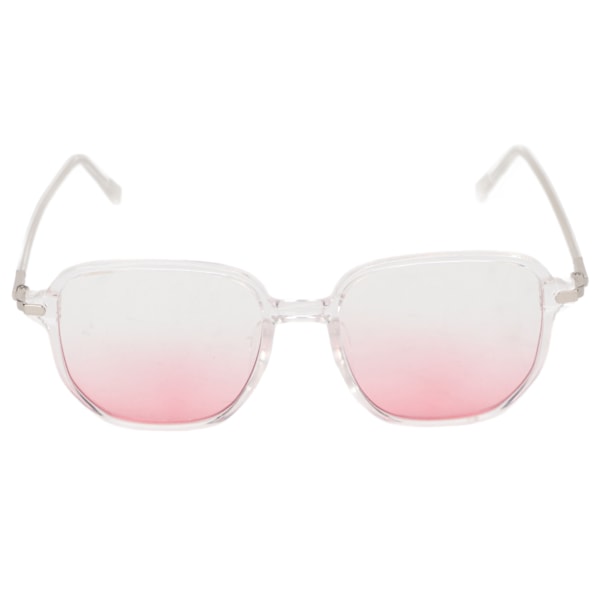 Blush Glasögon Transparent Gradient Lins Stor PC-båge Mode Blått Ljusblockerande Solglasögon