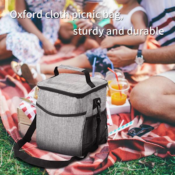 Bärbar Oxford-tyg Termisk Isolering Lunchväska Resa