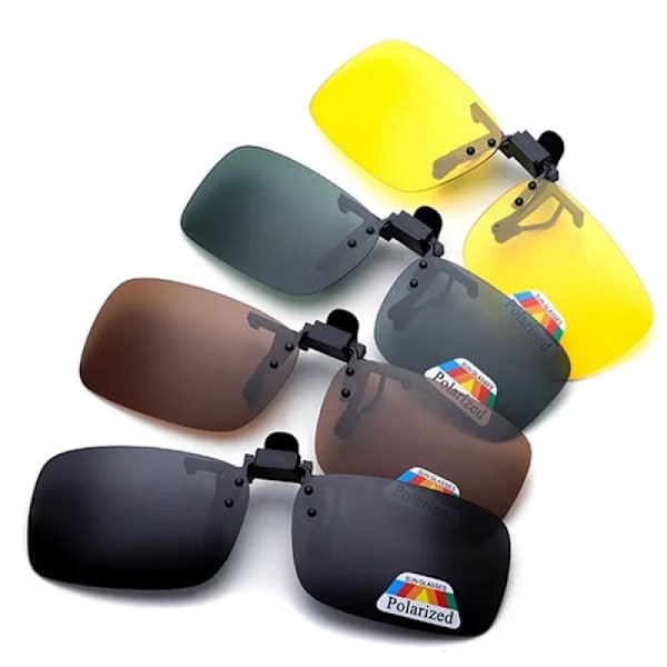 Clip On - Flip Up - Solbriller - (2-pakning) - MIDDEL
