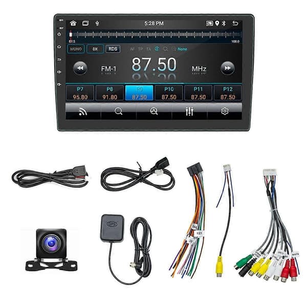 Android 13 Bilradio Trådløs Carplay Android Auto, 2 Din 10 Tommer Touchskærm Bilradio GPS WiFi Bluetooth Bakkamera