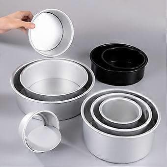 6 tommer, 8 tommer, 10 tommer anode levende bunnform mousse chiffon kake rund form høyde bakeverktøy