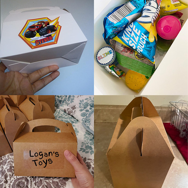 t för bakverk EINNENFFER, 24 stycken Konditorivaror Förpackningar av Kartong, 15,2 x 9 x 9 cm, Lämplig för födelsedagsfester, förpackning