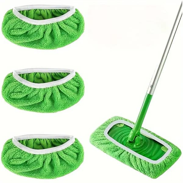 Pakke med 8 gjenbrukbare mikrofibermopphoder kompatible med Swiffer Sweeper flatmopp erstatningsputer