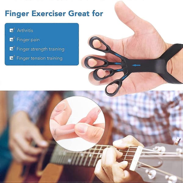 Håndgrebstræner Opgraderet Fingerstrækker Fingerøvelser til Håndterapi Gigt Klatring og Guitar