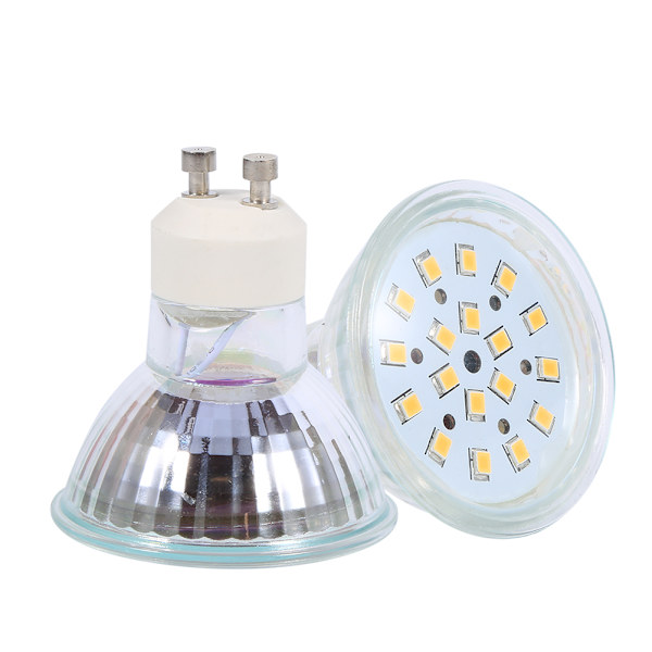1 st 3W GU10 18 lysdioder Spot Light Lamp Värmare Vit Lamp Lamp