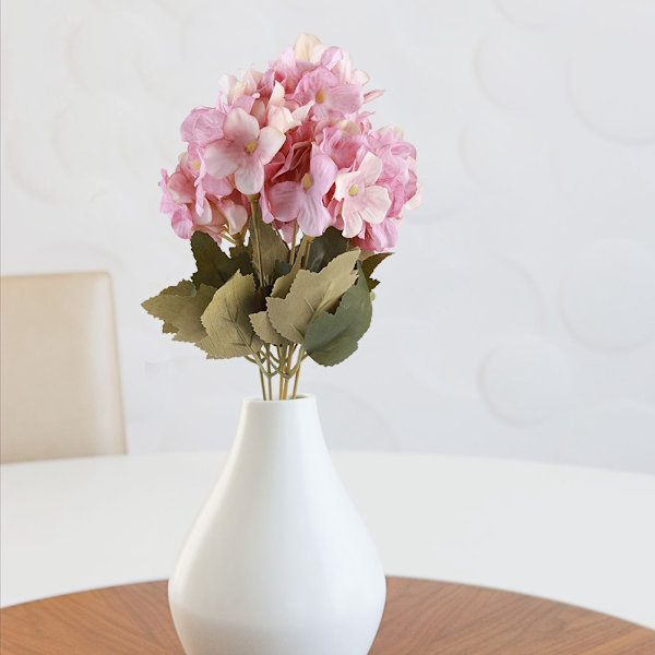 Konstgjord sidenblombukett hortensia bröllopsfest