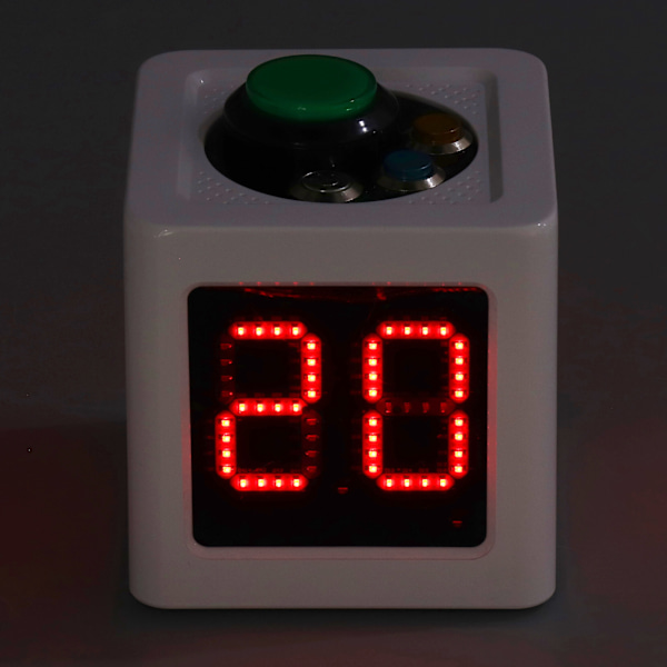 Digital Shot Nedräkningstimer För Pokerspel, Multifunktionell Timer Med Tydlig Display Och Justerbar Ljusstyrka, 4-sidig Kubtimer Med