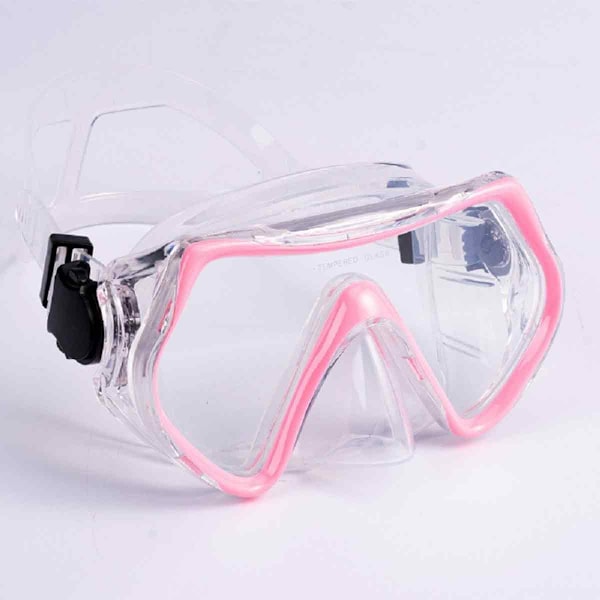 Snorkelmask, imskyddad och läckagesäker flytande simglasögon, 180° högupplöst panoramadykmask med näsmask, simglasögon Style 1