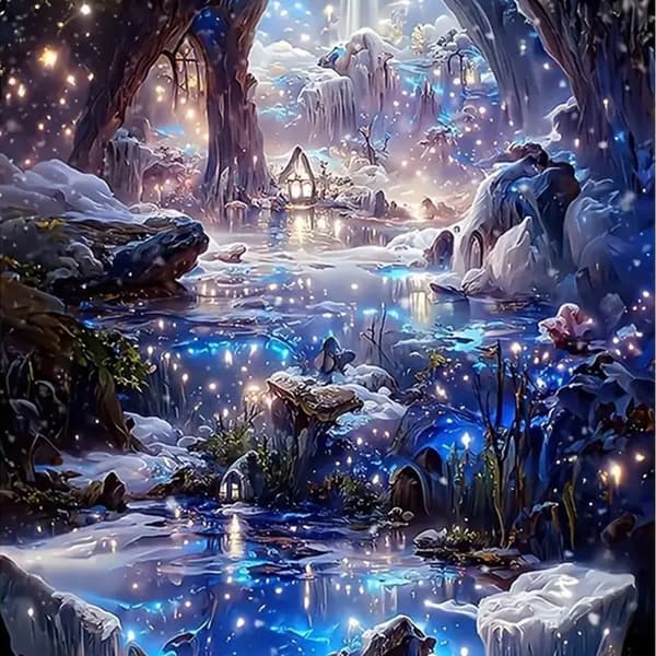 30x40cm \"Mystical Realm\" Diamantmålningskit - DW718