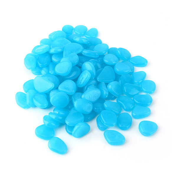 100 st/förpackning Glow In The Dark Stones Pebble Luminous Rock Home