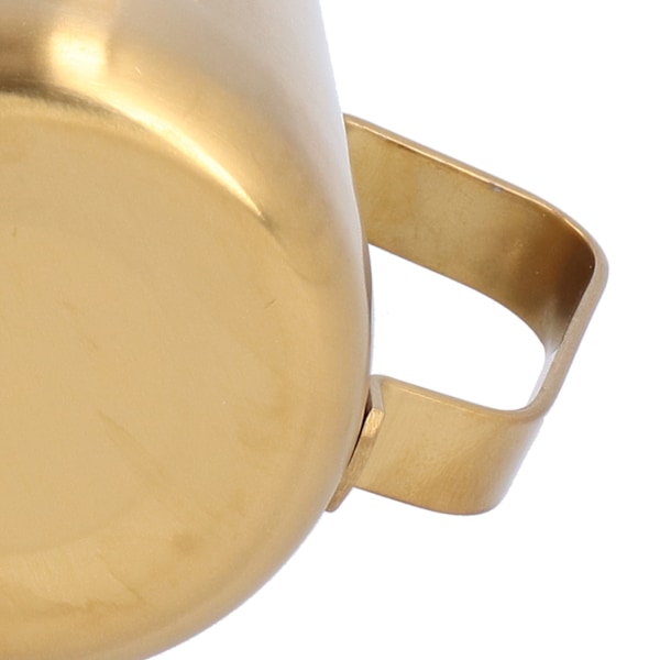 Mjölkskumningskanna för Latte Art, Premium Rostfritt Stål Kaffemjölkskummare med Örnpipdesign, Elegant Gyllene Espresso Ångkanna