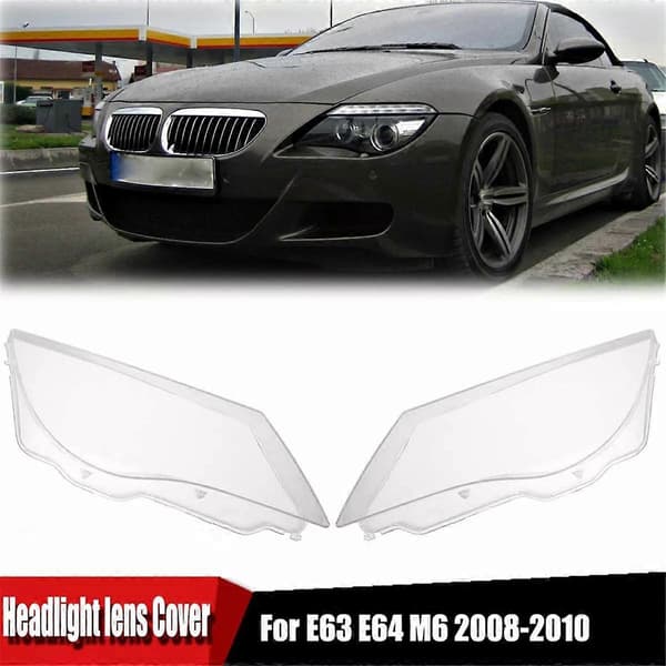 Bilfrontlyktmaske Frontlykt Frontlyktlinse Deksel for E63 E64 M6 2008-2010 Frontlyktsskall 63127186816 Høyre foran