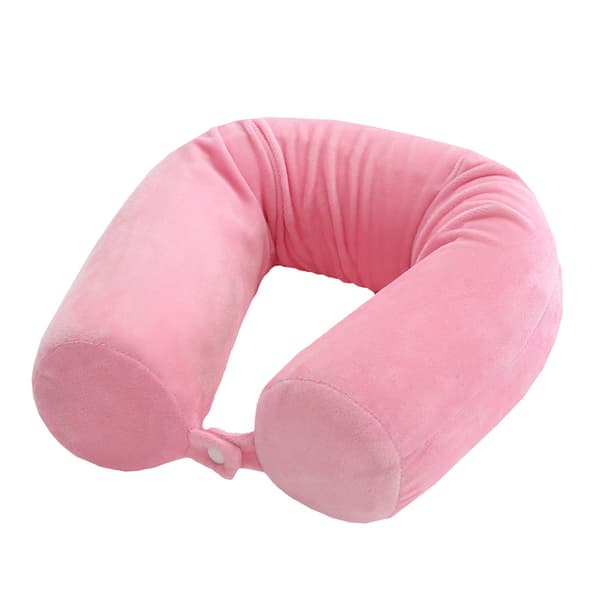 Rejsepude - 68*10CM (Pink Farve) - Memory Foam Støttepude til