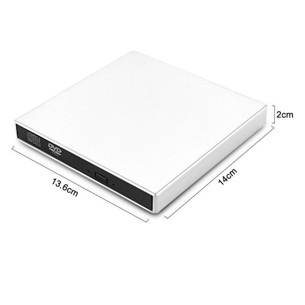 Extern DVD-enhet, USB 3.0 bärbar CD/DVD +/-RW-enhet/DVD