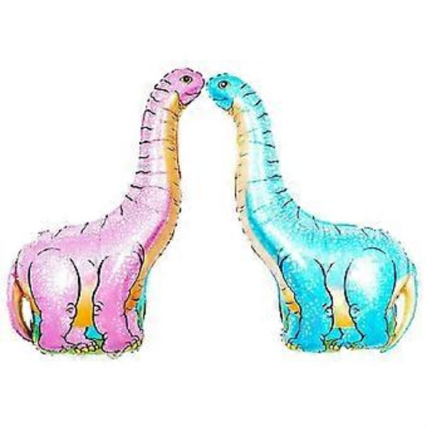 2 STK Dinosaur Model Aluminiumfolie Ballon