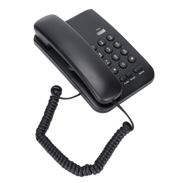 Väggmonterad fast telefon med samtalsindikator, P T Dual Mode Anti-Interference fasttelefon stöder återuppringning för hotell och kontor