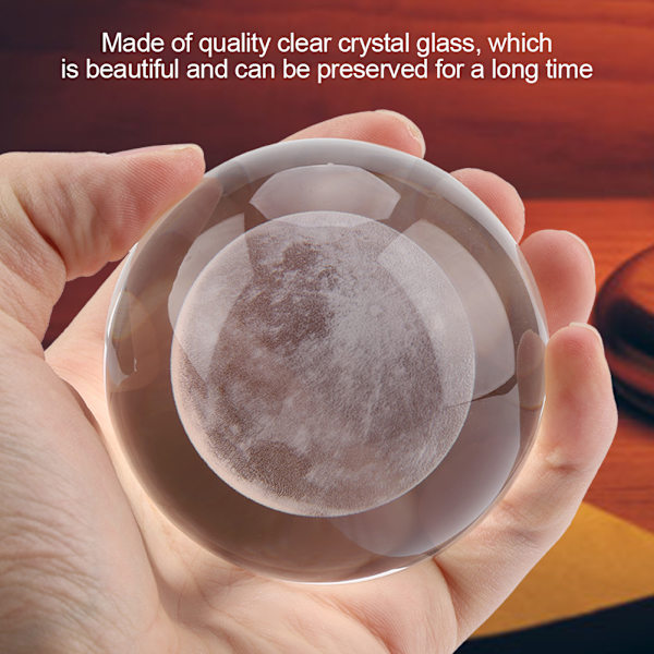 8 cm klar kristallkula transparent galaxier sfär Fortune Ball