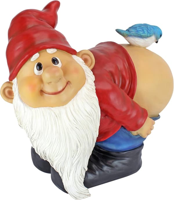 Naken rumpe hagenisse statue, stor 11 cm, polyresin, full C