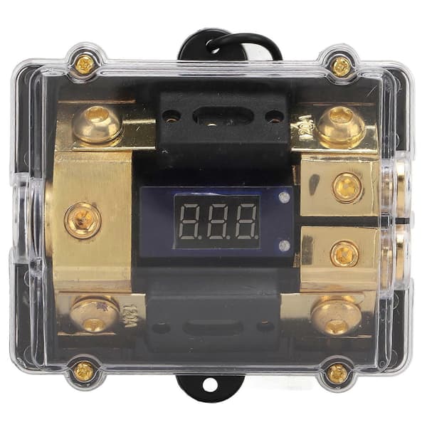 1 ind 2 ud strøm jordfordeler splitter kobber universal til bilstereo 0/2 gauge ledning 100A
