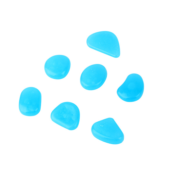 100 st/förpackning Glow In The Dark Stones Pebble Luminous Rock Home