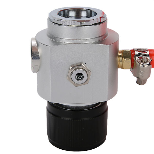 3/8-24UNF gänga 0-90psi Mini regulator slang tryckmätare