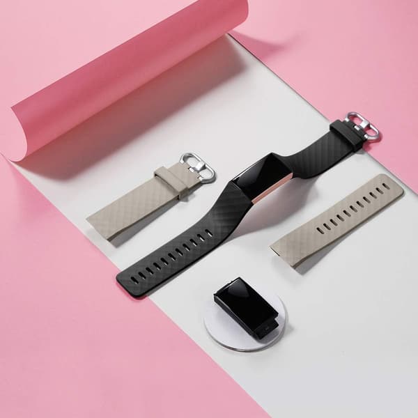 2-pak Erstatningsremme Kompatible med Fitbit Charge 3/Fitbit C
