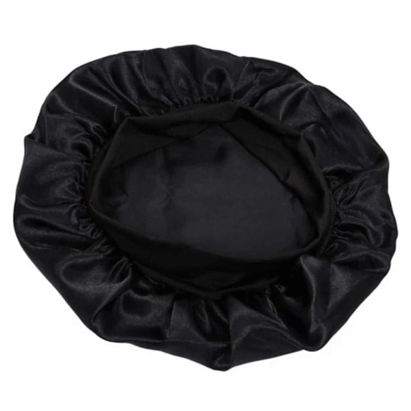 Sovmössa - Satin Bonnet - Sleep Cap Svart One Size svart