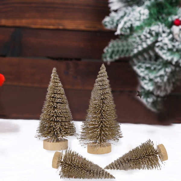 Mini Christmas Trees for Christmas Decor, 4Pcs Artificial