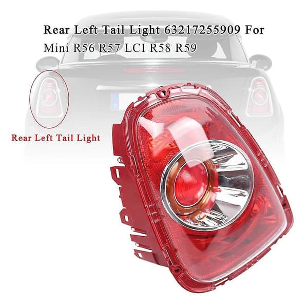 Baklykt for R56 2010-2013 Baklysmontering LED Baklys 63217255909 Venstre