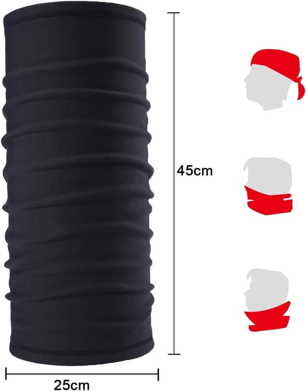 Tubformad vinterhalsvärmare, mångsidig, unisex, termisk fleece