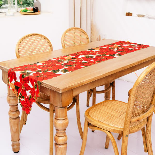 Julebordløper, bordløper for juledekorasjoner style 4