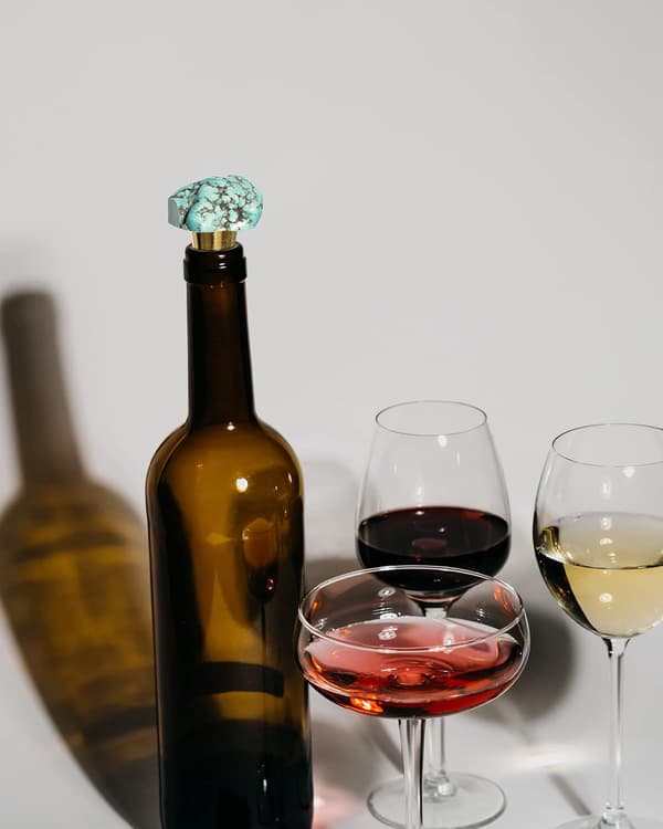 Natursten Vinpropp Kristall Vinflaskproppar med Gåva
