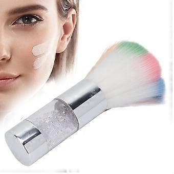 Bærbar Enkelt Farverig Makeupbørste Fluffy Blush Børste Neglekunst Støvrensningsbørste