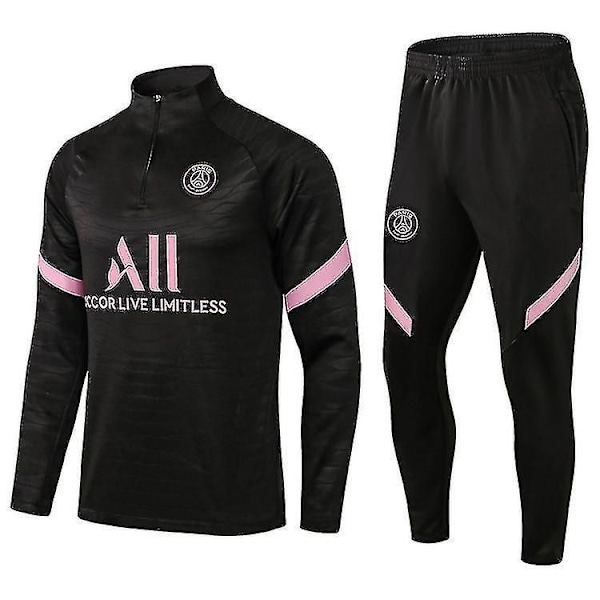 2021 fotboll Paris tröja jacka sportdräkt Caddy vuxen kostym black XL 180cm black XL 180cm