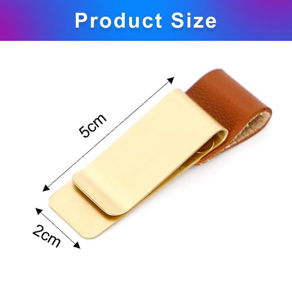4 stk. Vintage Pen Loop Clip Rustfrit Stål Pen Loop Holder PU Læder Pen Clip Pen Sleeve til Notesbøger