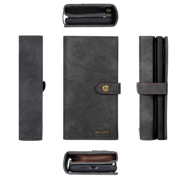 Plånboksfodral iPhone 11 Pro   Magnet Skal 2 Färg Black Till iPhone 11 Pro Svart