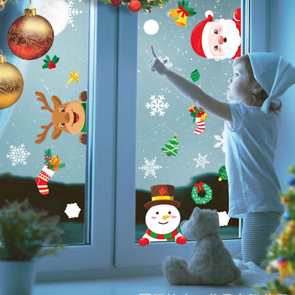 Christmas Snowflake Decoration Window Glass Sticker Christmas