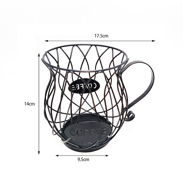 Kaffe Kapselhållare Kaffe Förvaring Karusellhållare Metallkopp