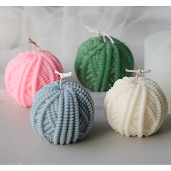 DIY - Candle molds - Silikonboll - Gjutform - Ljusform Transparent