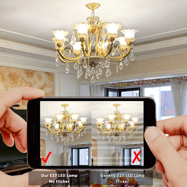 2-pack E27 LED majslampor 12W motsvarande 100W halogenlampa