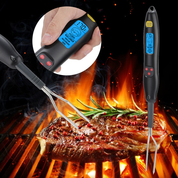 LCD Elektronisk Digital Display BBQ Grill Kött Termometer